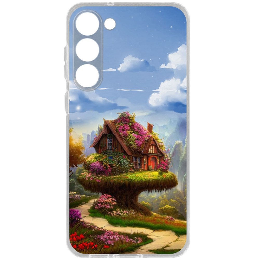 

Чехол-накладка Krutoff Clear Case Дом на дереве для Samsung Galaxy S23+, Прозрачный