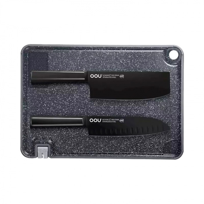 фото Набор кухонных ножей с разделочной доской oou kitchen knife cutting board kitchen set oatsbasf