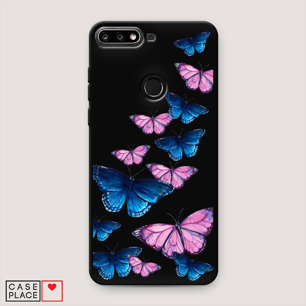

Чехол Awog на Huawei Nova 2 Lite "Полет бабочек", Синий;черный;розовый, 64652-1