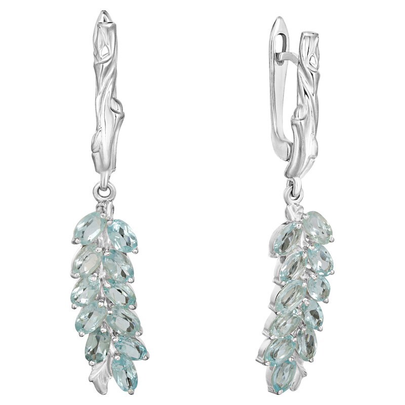 

Серьги из серебра с топазом LAZURIT-ONLINE 7854PD, 7854PD