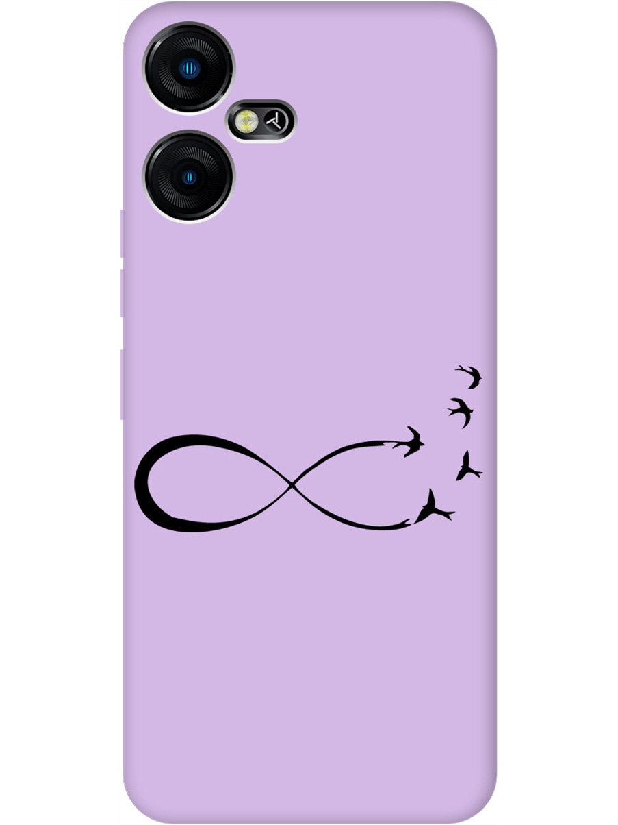 

Силиконовый чехол на Tecno Pova Neo 3 "Infinity" сиреневый, Фиолетовый;черный, 20001483