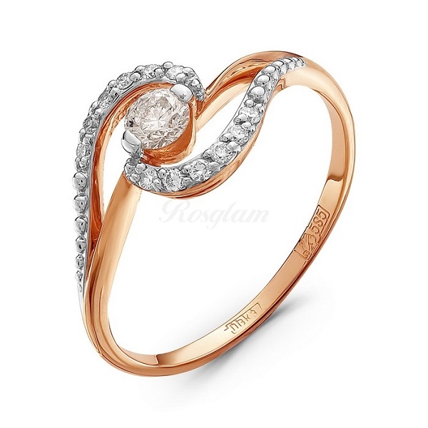 

Кольцо из золота р. , Klondike 1-135, бриллиант, 1-135