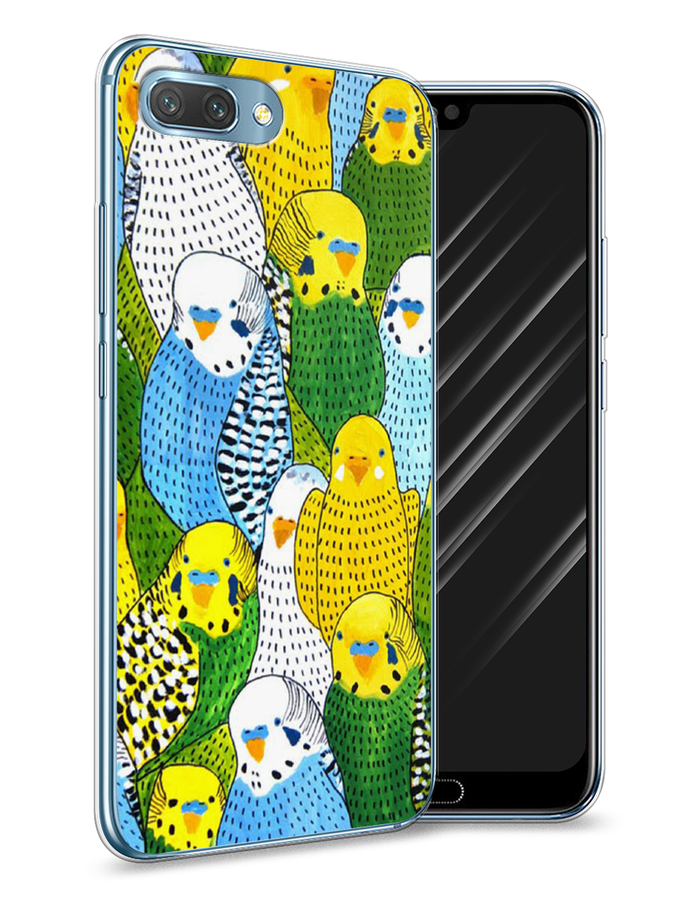 

Чехол Awog на Honor 10 "Попугаи", Желтый;зеленый;голубой, 65350-1