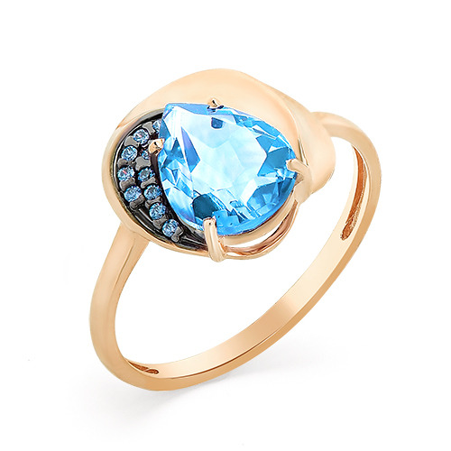 

Кольцо из золота р. , Magic Stones 01-2-187-11, топаз\фианит, 01-2-187-11