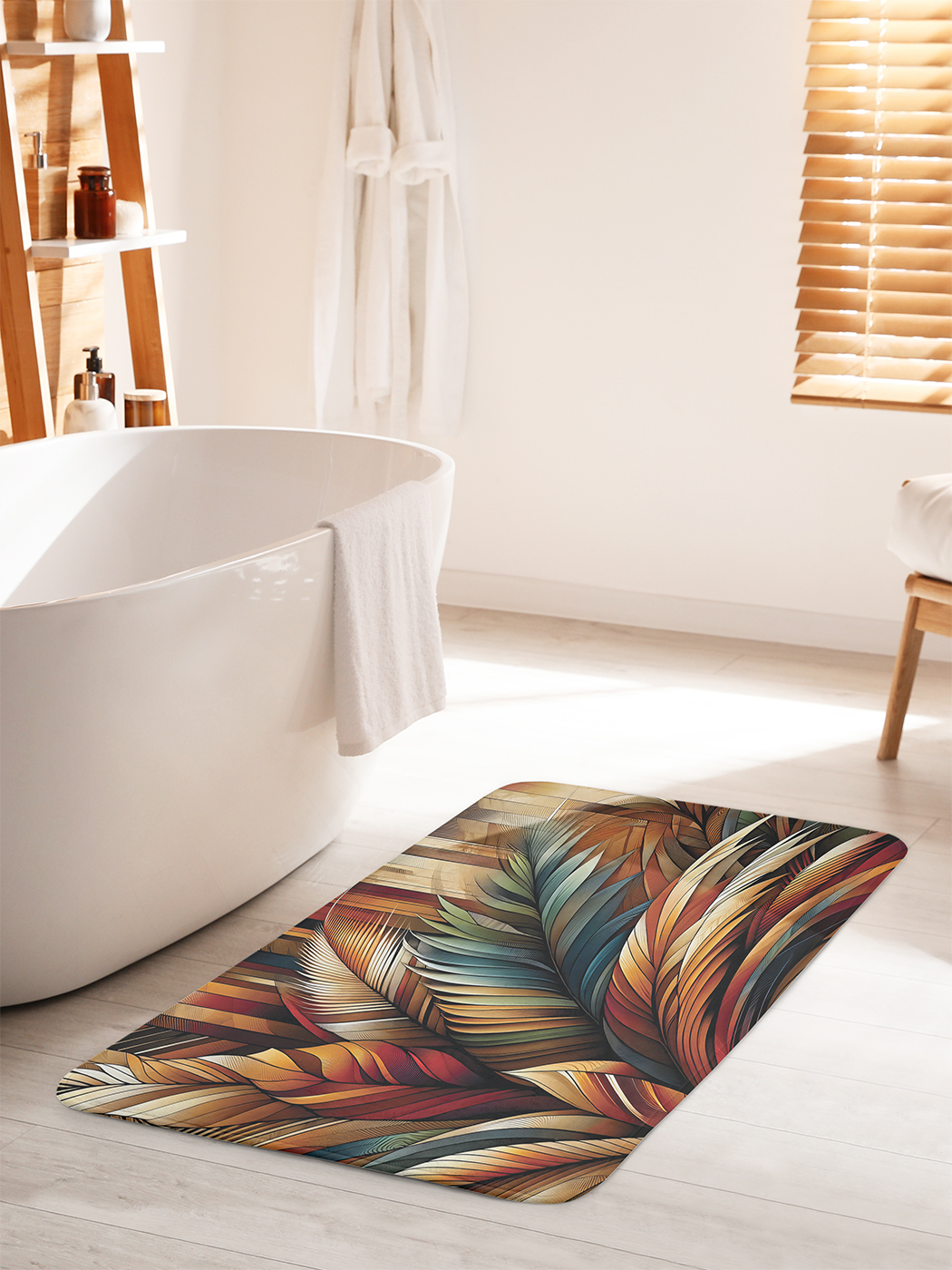 

Коврик для ванной туалета душа JoyArty "Оранжевый куст", bath_sd1609_60x100