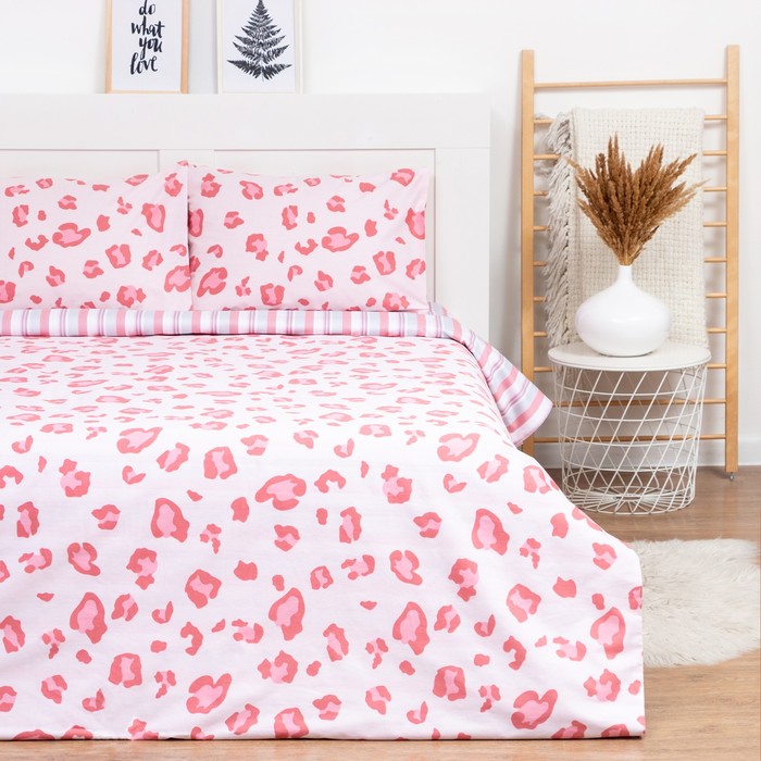 фото Lovelife кпб 2сп pink leopard 175х215 см, 200х225 см, 50х70см-2шт, хлопок, сатин, 125г/м