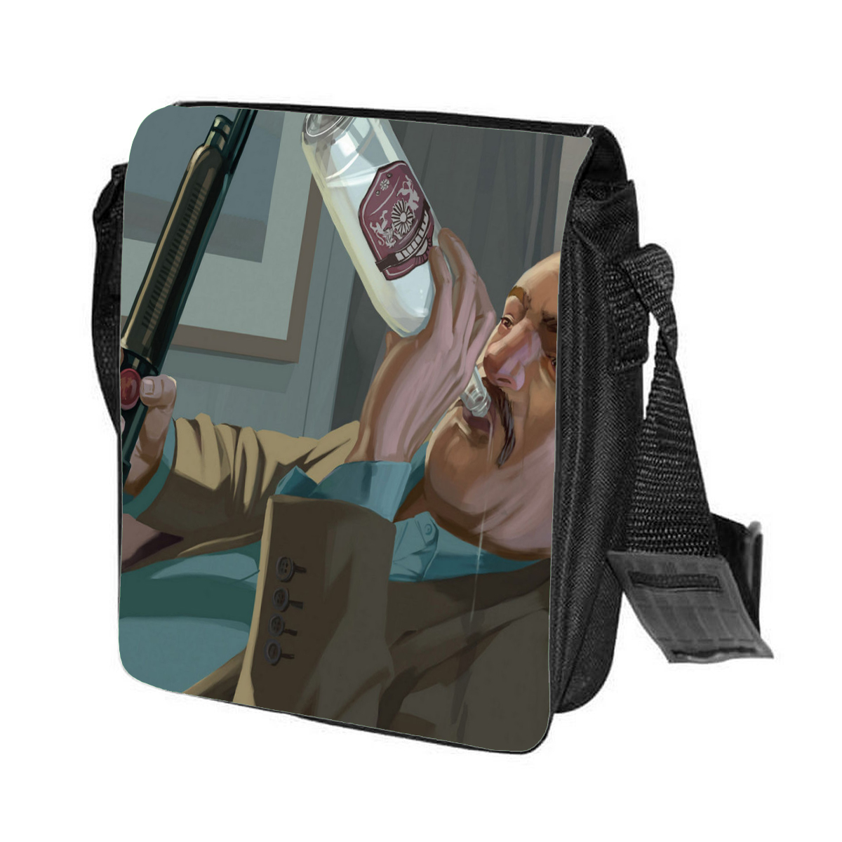 

Сумка унисекс CoolPodarok CN043798 черный, Черный;белый, CN043798