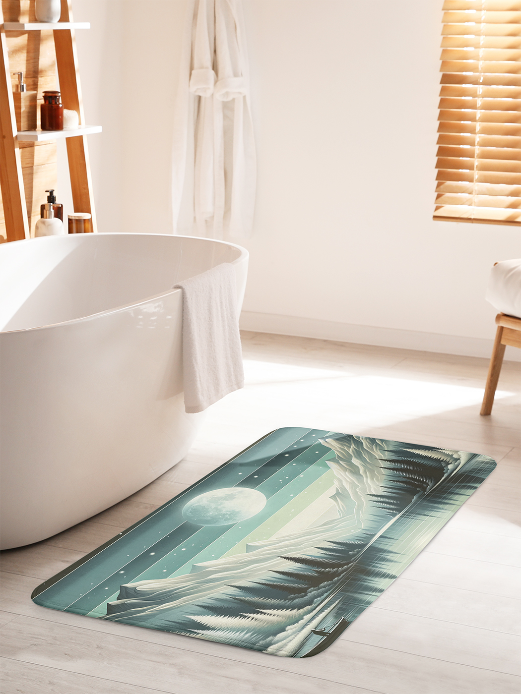 

Коврик для ванной туалета душа JoyArty "Лунный пейзаж", bath_sd1557_60x100
