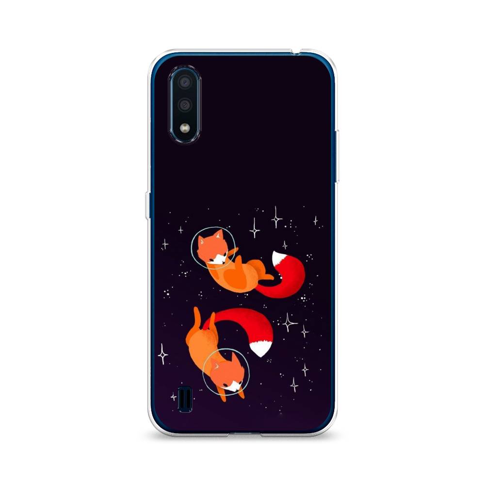 

Чехол Awog на Samsung Galaxy M01 / Самсунг M01 "Лисы космонавты", Оранжевый, 2101150-4