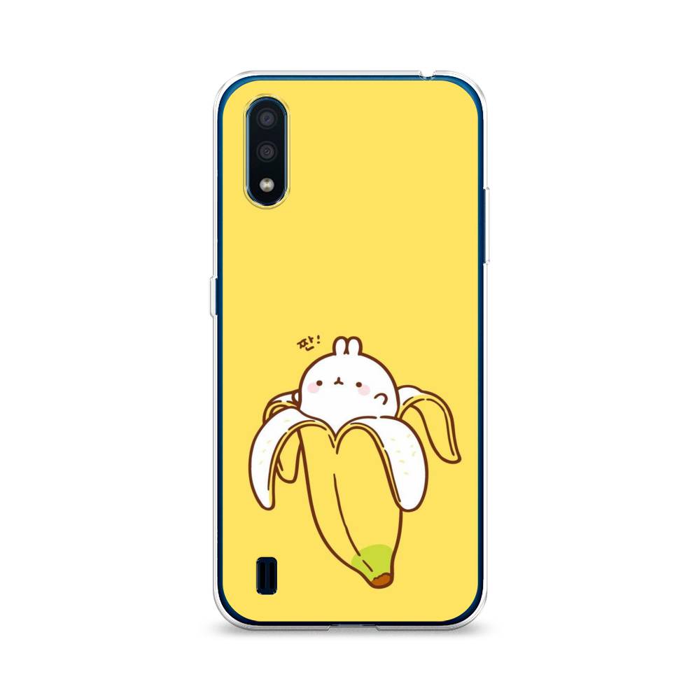 

Чехол Awog на Samsung Galaxy M01 / Самсунг M01 "Зайчик-бананчик", Желтый;белый, 2101150-2