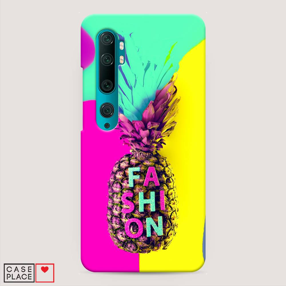 

Пластиковый чехол "Кислотный ананас" на Xiaomi Mi Note 10, 37320-7