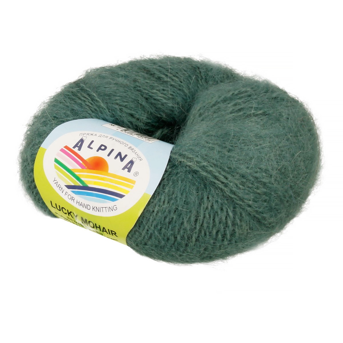 

Пряжа Alpina Lucky mohair 10 шт по 50 г 60% кид мохер, 40% акрил 150 м №12 бирюзово-мятный, Зеленый, LUCKY MOHAIR