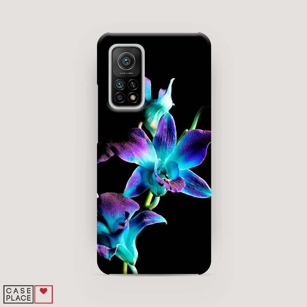 

Пластиковый чехол "Синий цветок на черном" на Xiaomi Mi 10T Pro, 37720-6