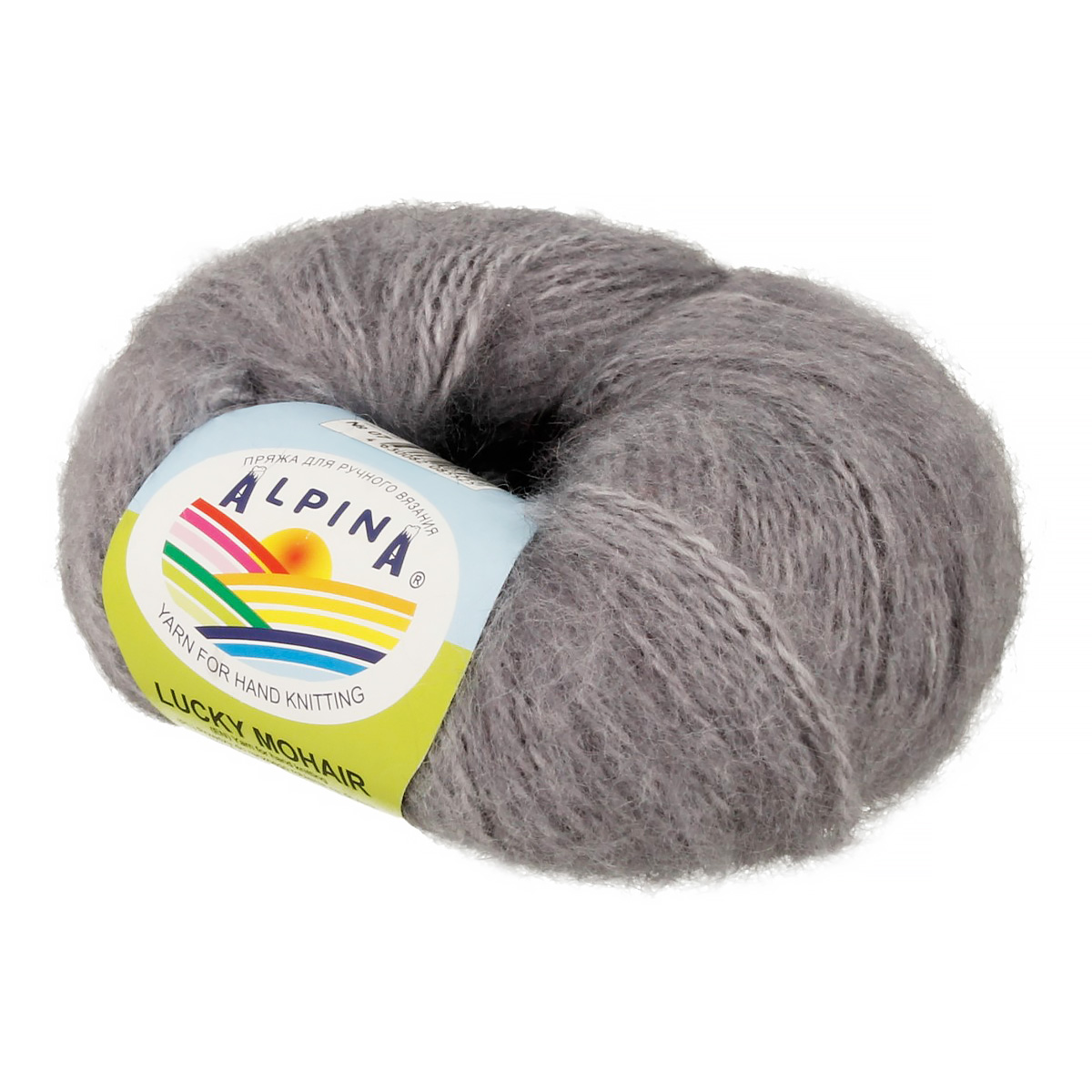 

Пряжа Alpina Lucky mohair 10 шт. по 50 г 60% кид мохер, 40% акрил 150 м №07 св. серый, LUCKY MOHAIR