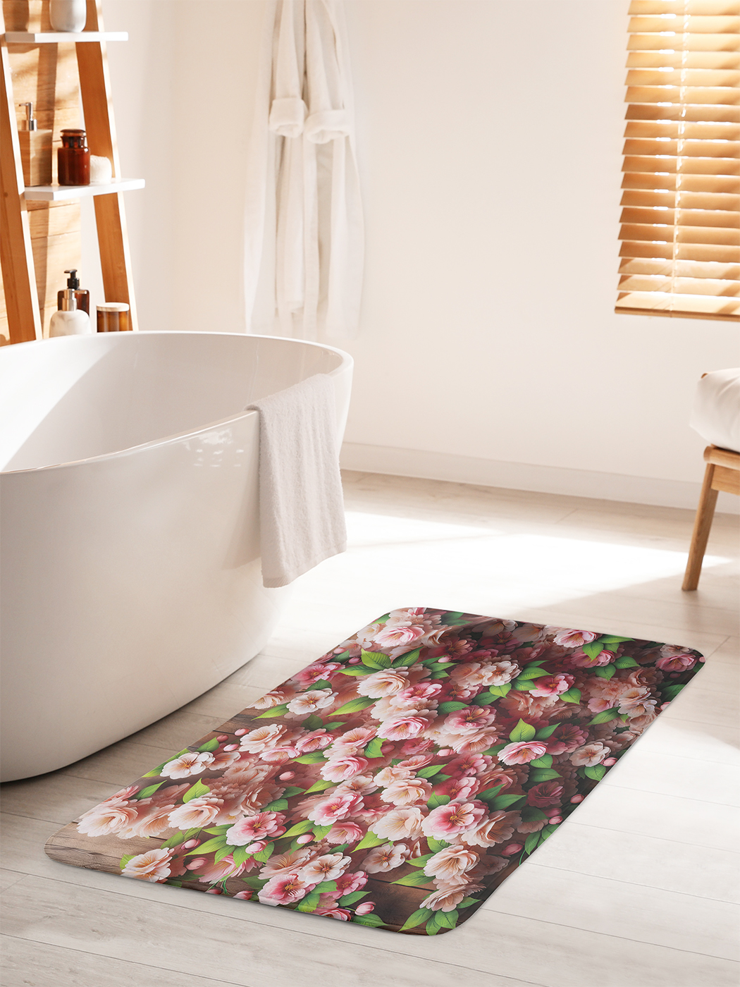 

Коврик для ванной туалета душа JoyArty "Розы на дереве", bath_sd1146_60x100