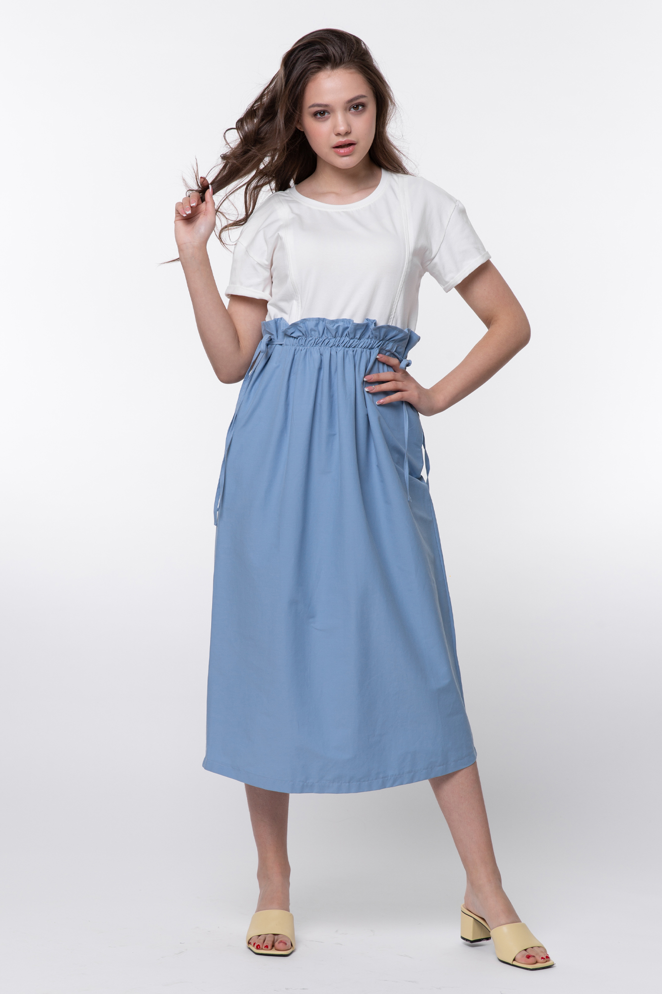 фото Платье женское mama's fantasy 08-23821mf голубое 48 ru