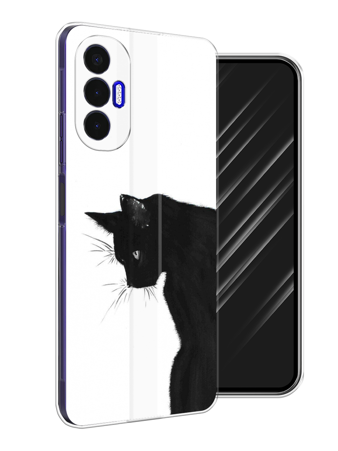 

Чехол Awog на Tecno Pova 3 "Black cat", Разноцветный, 301550-1