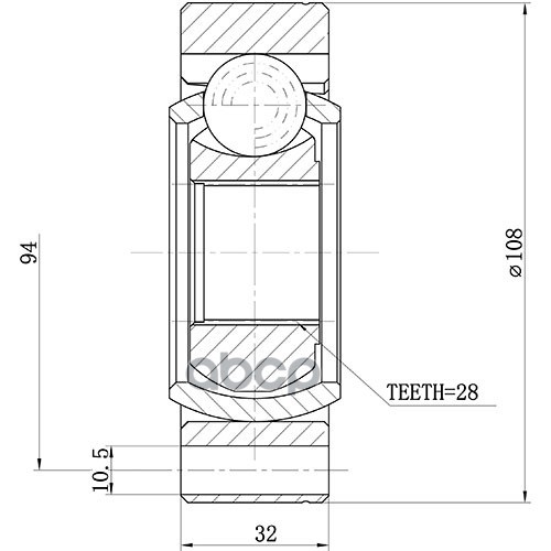 

Шрус Внутренний 1шт