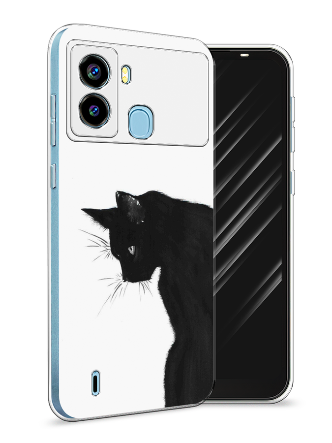 

Чехол Awog на Tecno Pop 6 "Black cat", Разноцветный, 302050-1