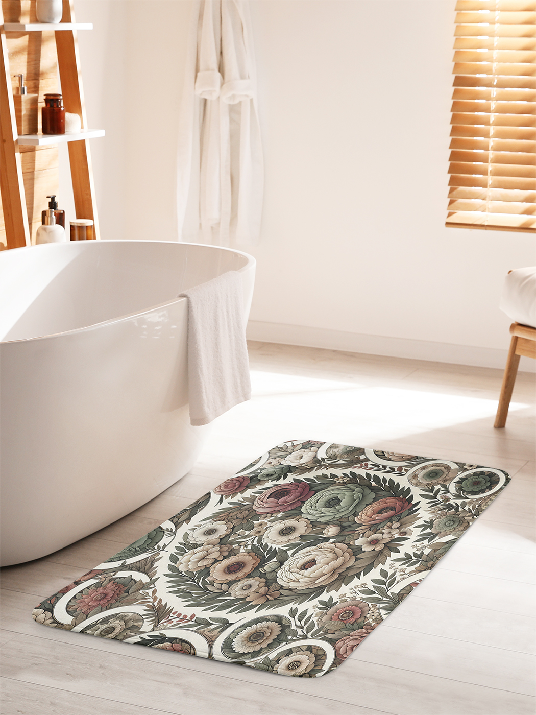 

Коврик для ванной туалета душа JoyArty "Композиция из цветов", bath_sd1439_60x100
