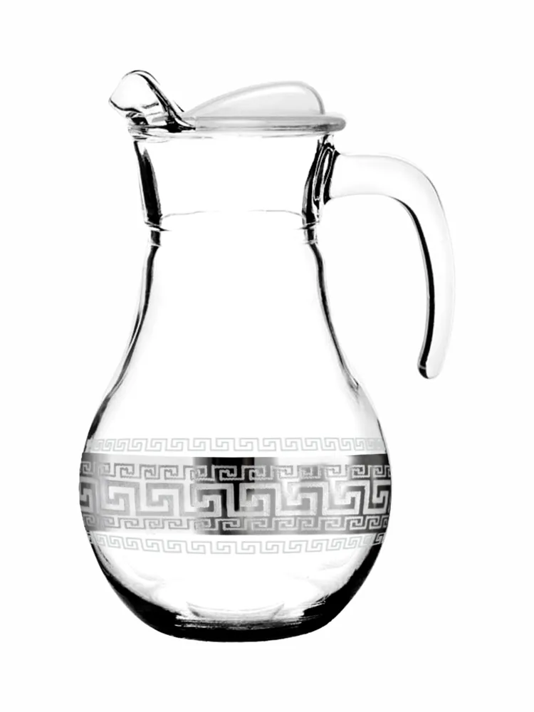 Кувшин для воды стеклянный с алмазной гравировкой Promsiz Барокко, 1000 мл, 1 шт.