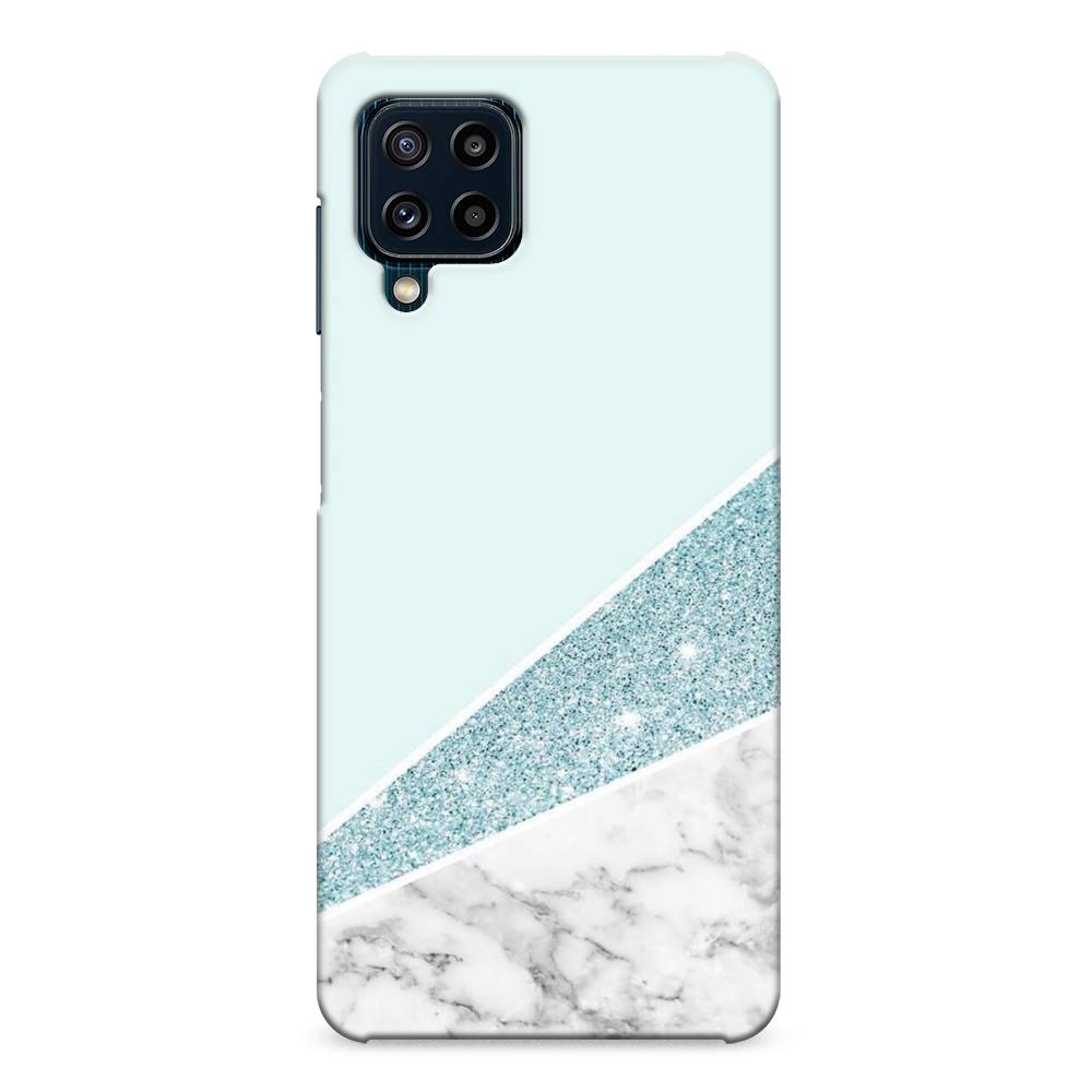 

Пластиковый чехол "Мрамор с голубыми блестками" на Samsung Galaxy M32