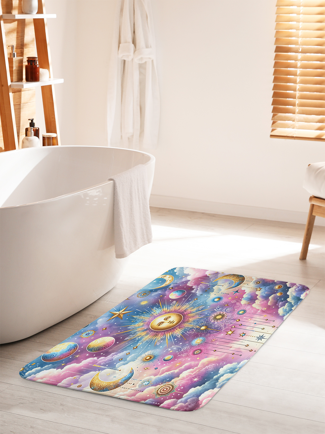 

Коврик для ванной туалета душа JoyArty "Символика в небе", bath_sd1432_60x100