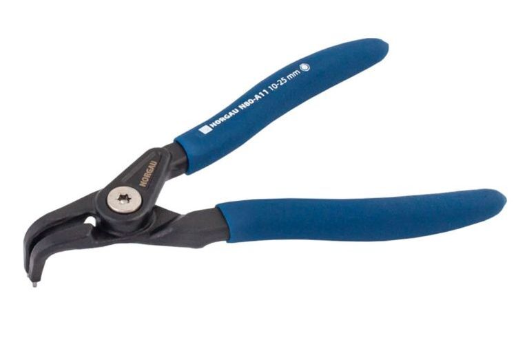 

Изогнутый съемник внешних стопорных колец NORGAU Industrial 60-64 HRC, 19-60 мм