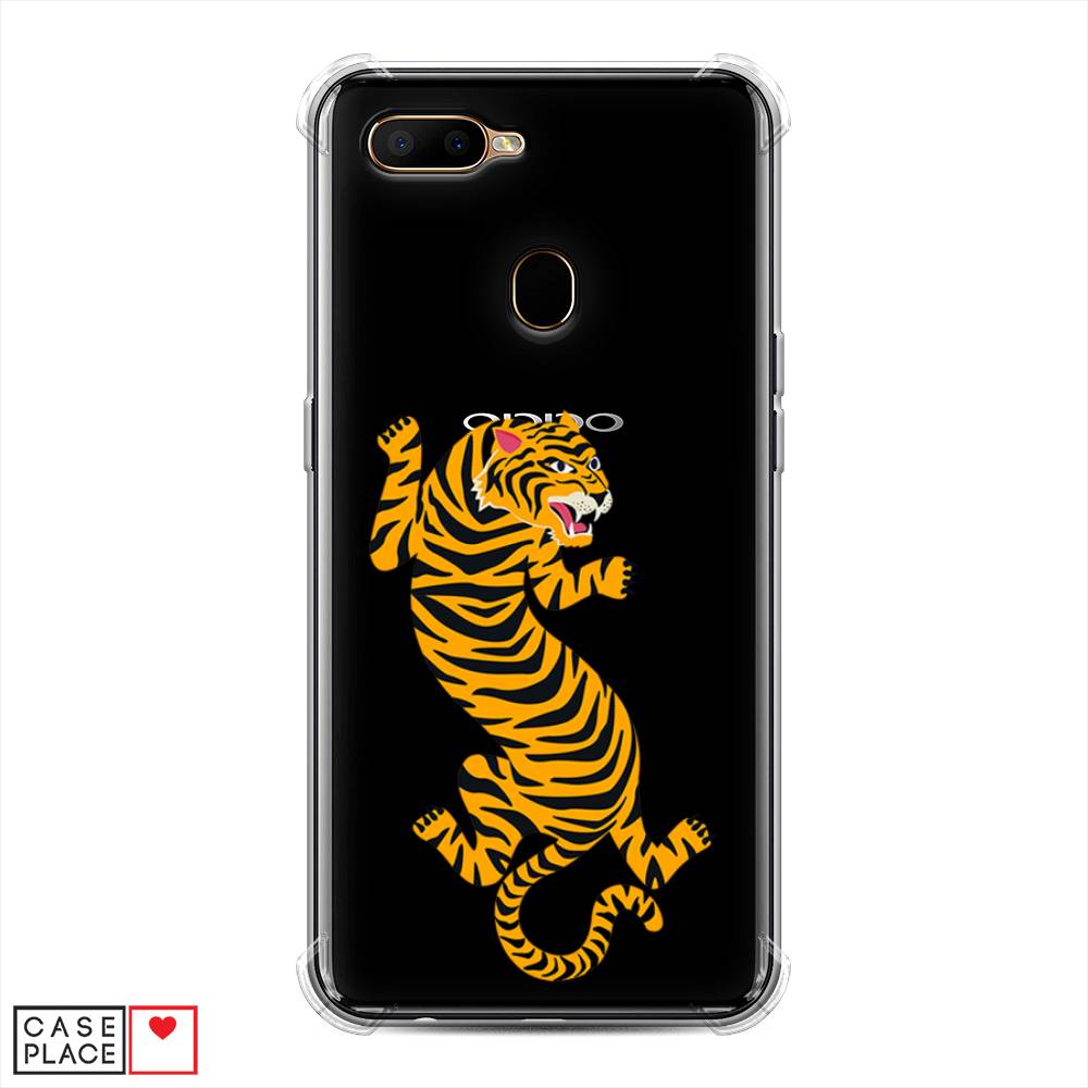 фото Противоударный силиконовый чехол "tiger be wind" на oppo a5s awog