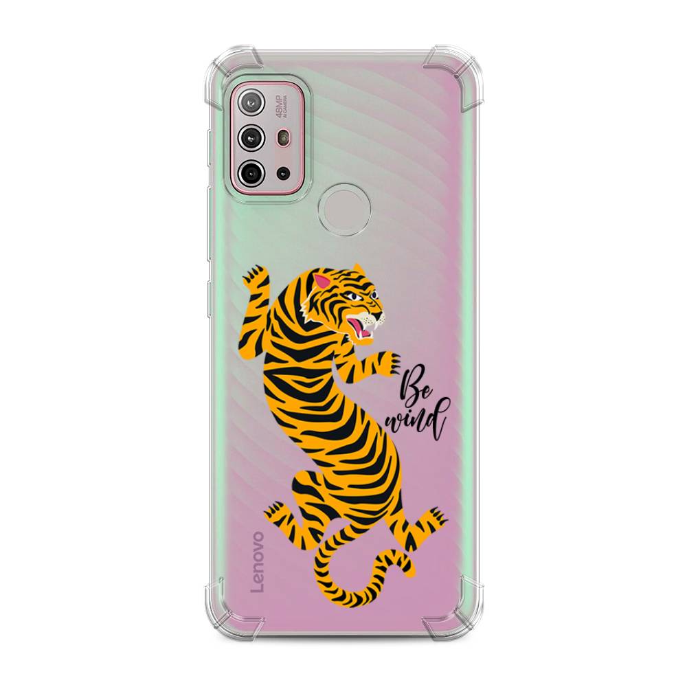 фото Противоударный силиконовый чехол "tiger be wind" на motorola moto g30 awog