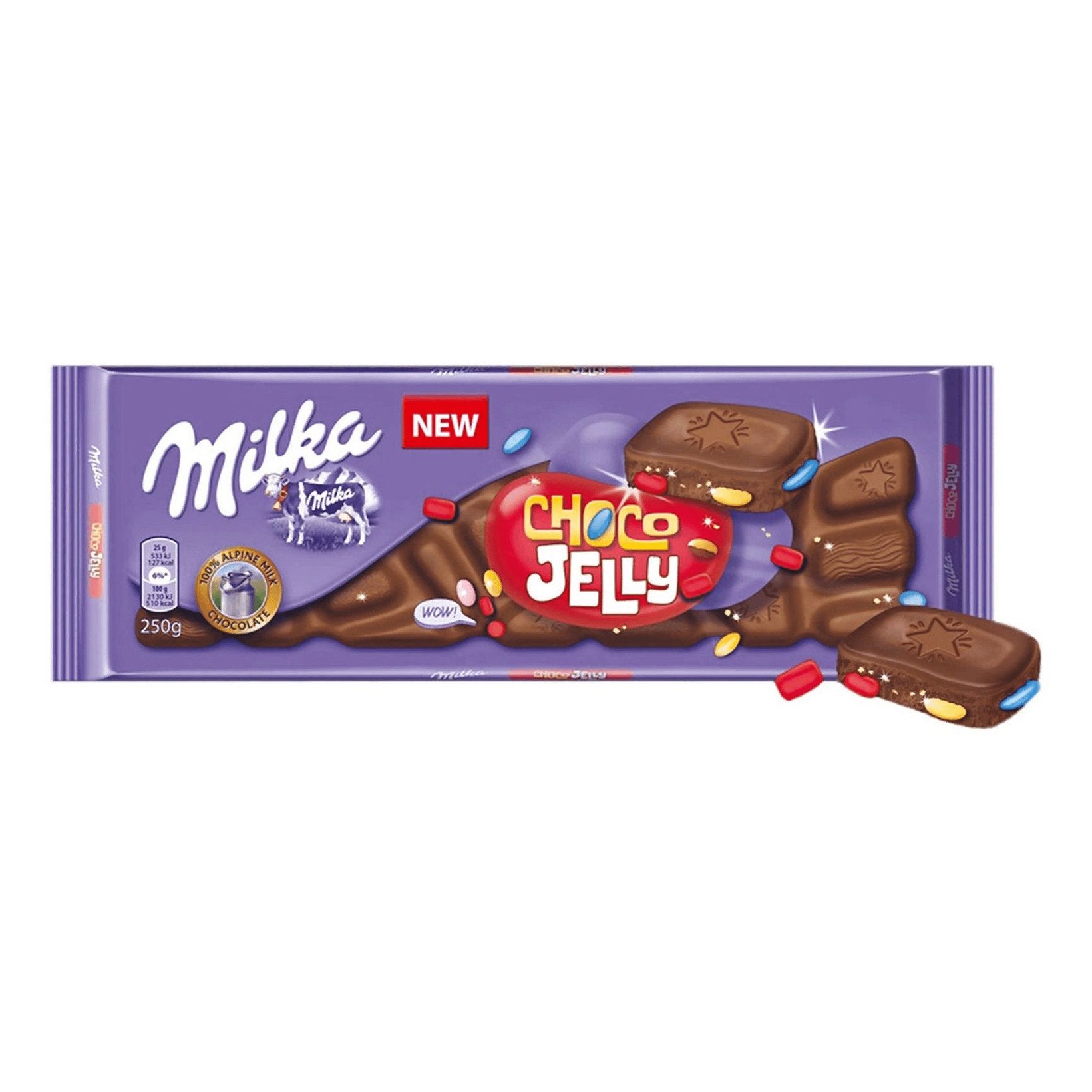 Плитка Milka Choco Jelly молочная 250 г