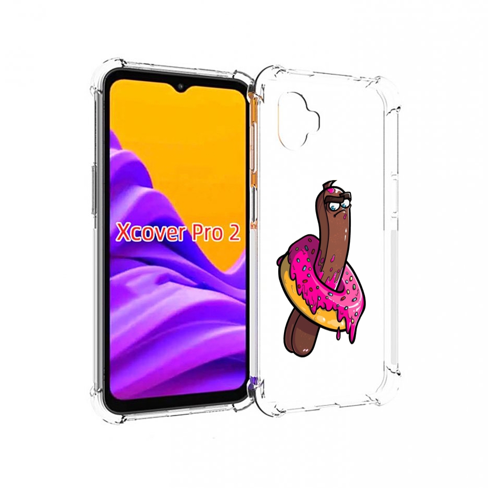 

Чехол MyPads эклер в пончике для Samsung Galaxy Xcover Pro 2, Прозрачный, Tocco