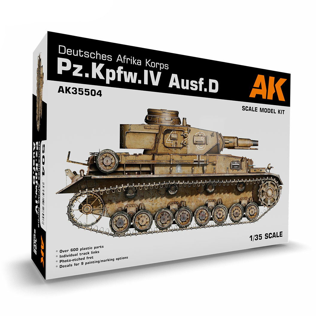 

Средний танк Pz.Kpfw. IV AUSF.D AFRIKA KORPS AK Interactive AK35504