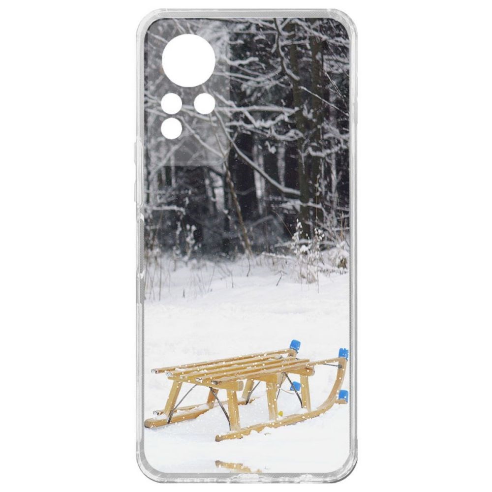 фото Чехол-накладка krutoff clear case санки для infinix note 11