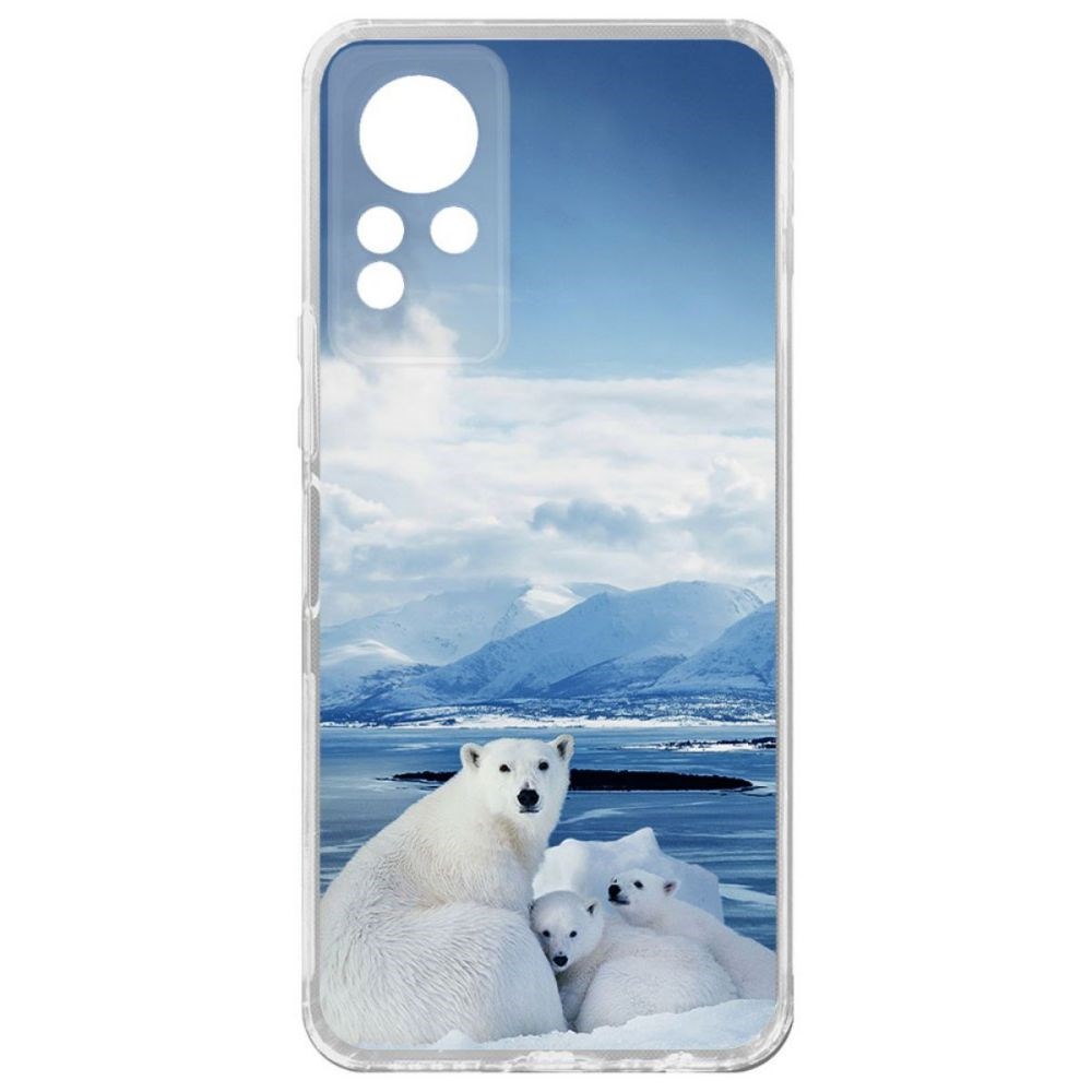 

Чехол-накладка Krutoff Clear Case Полярные медведи для Infinix Note 11