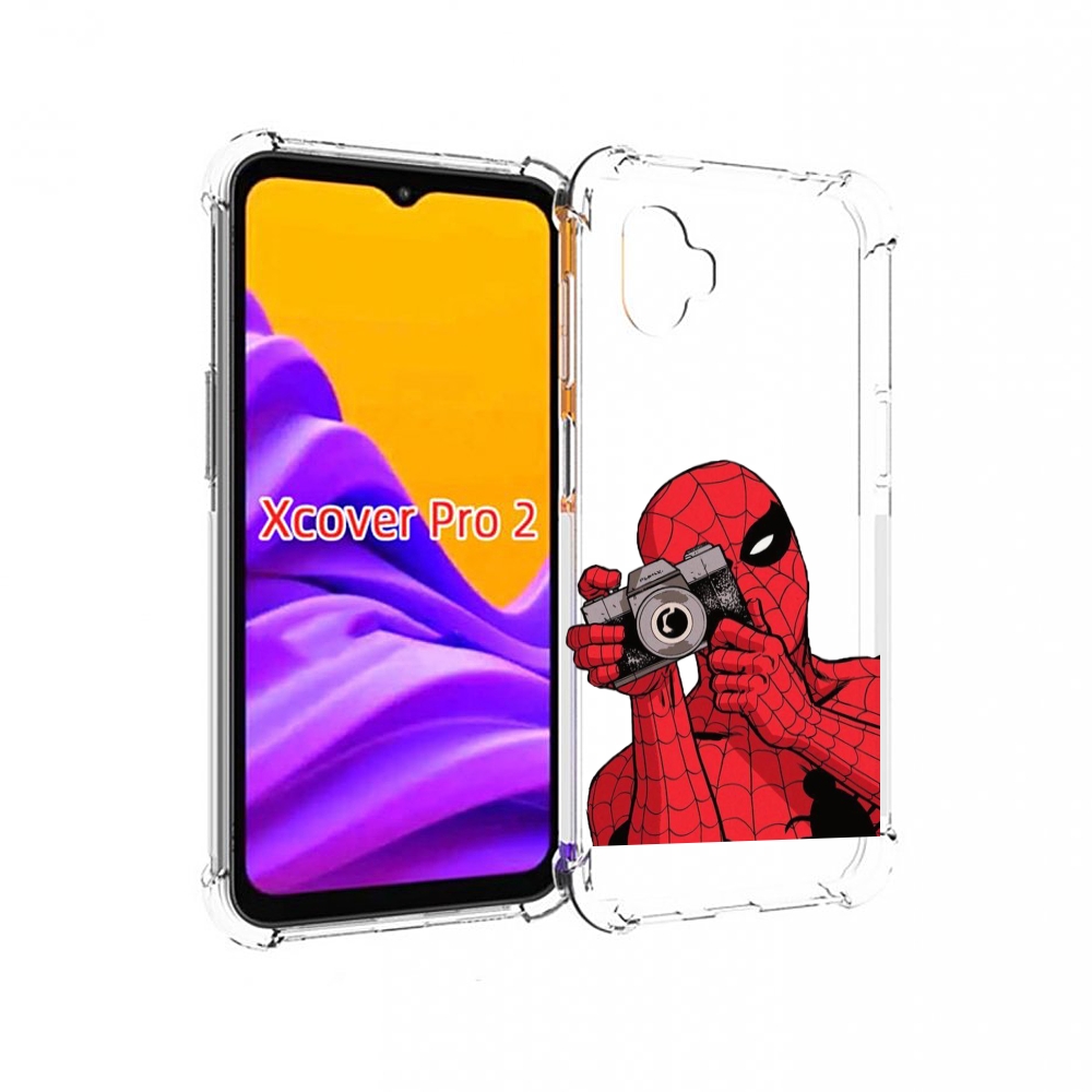 

Чехол MyPads человек паук фотограф детский для Samsung Galaxy Xcover Pro 2, Прозрачный, Tocco