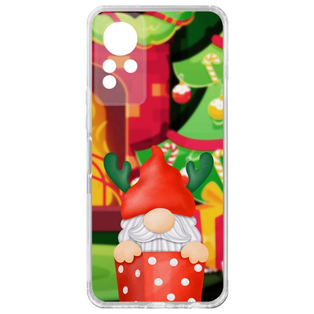 фото Чехол-накладка krutoff clear case гном для infinix note 11