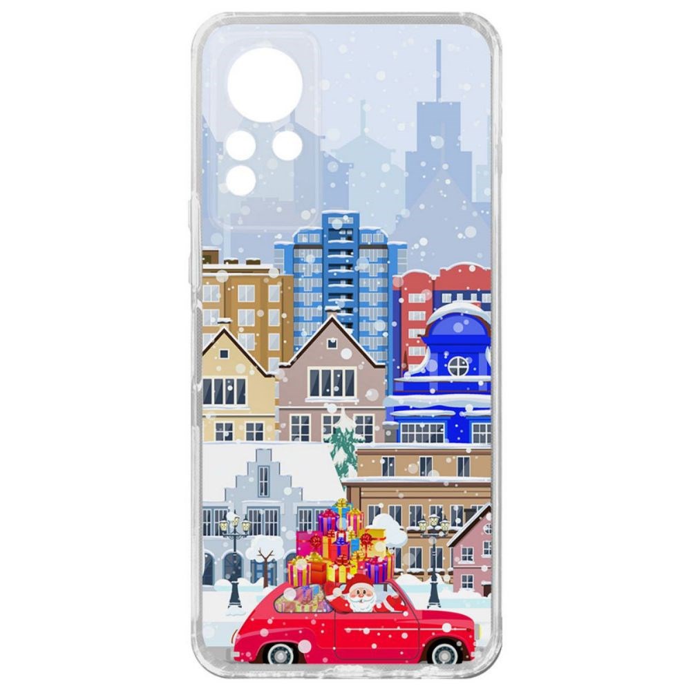 

Чехол-накладка Krutoff Clear Case Везем подарки для Infinix Note 11