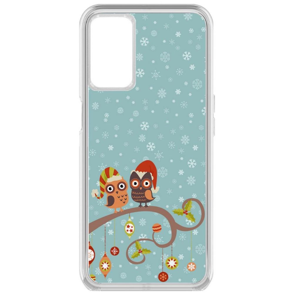 

Чехол-накладка Krutoff Clear Case Совушки для Oppo A16, Прозрачный
