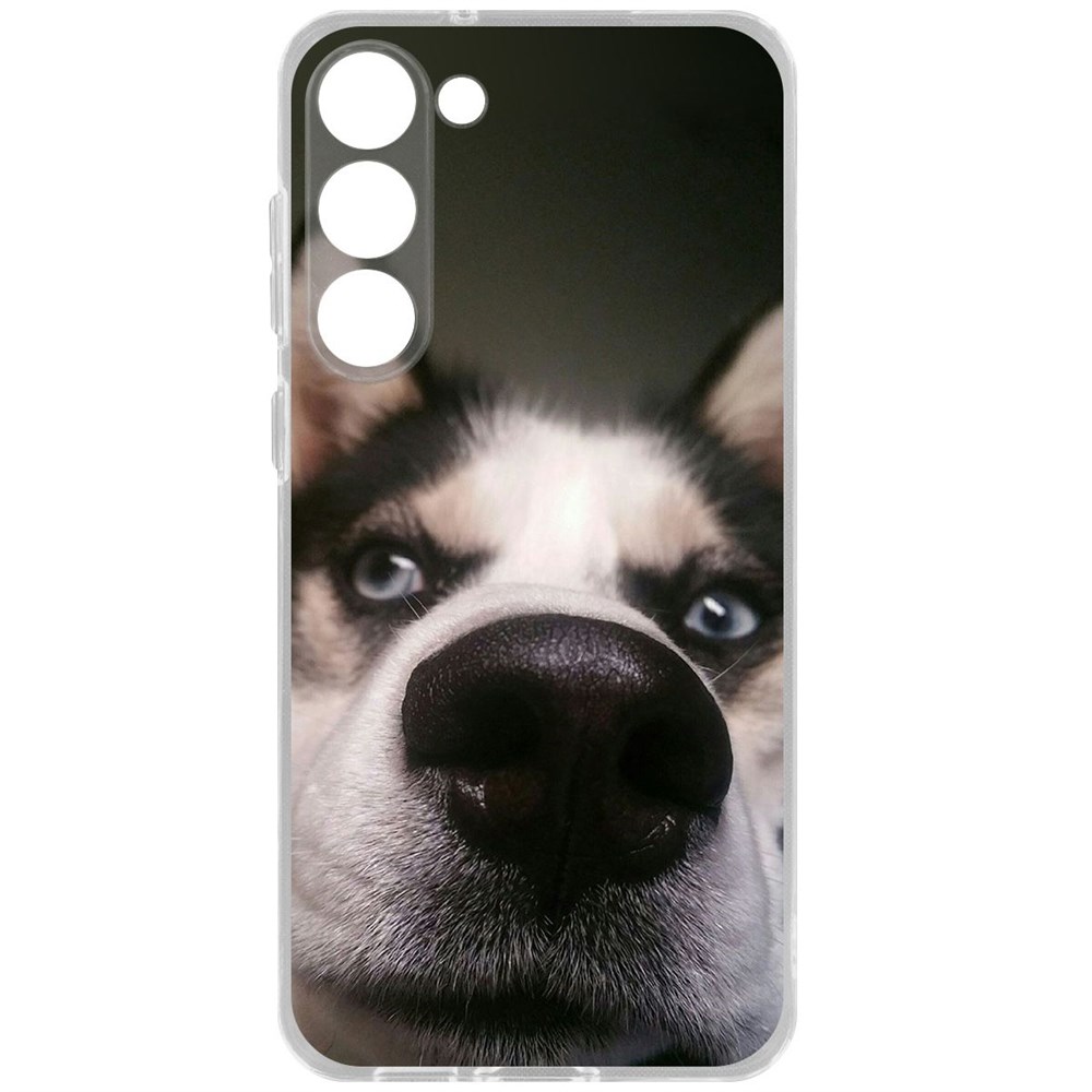 

Чехол-накладка Krutoff Clear Case Нос для Samsung Galaxy S23+, Прозрачный