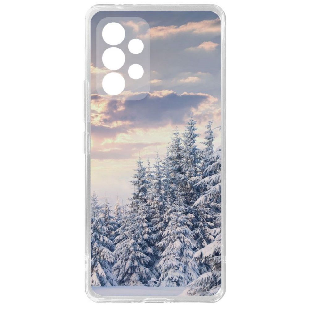 фото Чехол-накладка krutoff clear case снежный пейзаж для samsung galaxy a53 5g (a536)