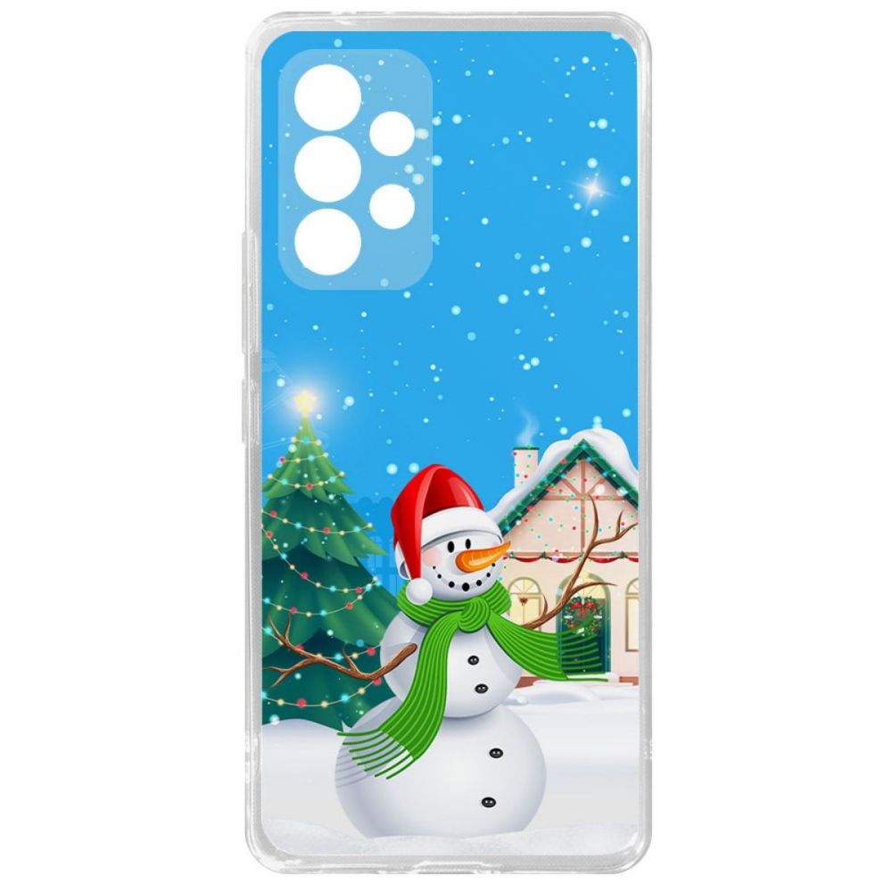

Чехол-накладка Krutoff Clear Case Снеговик для Samsung Galaxy A53 5G (A536)