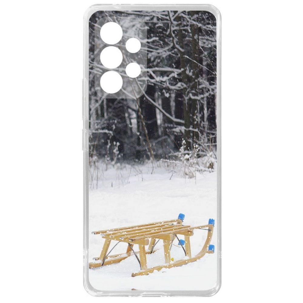 

Чехол-накладка Krutoff Clear Case Санки для Samsung Galaxy A53 5G (A536)