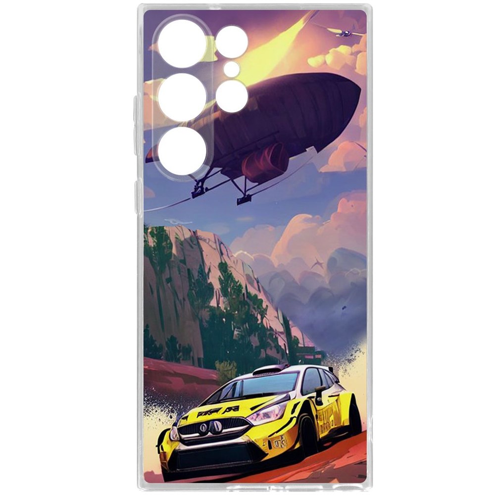 

Чехол-накладка Krutoff Clear Case Гонка для Samsung Galaxy S23 Ultra, Прозрачный