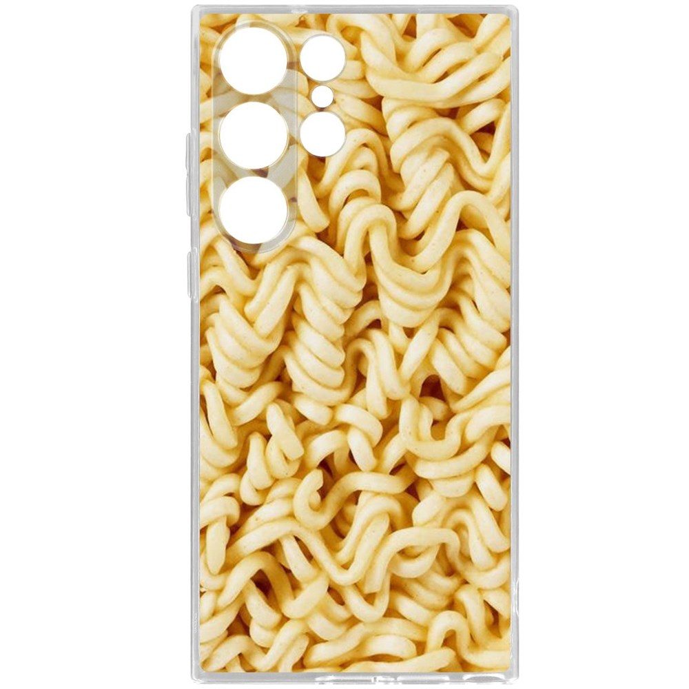 

Чехол-накладка Krutoff Clear Case Дошик для Samsung Galaxy S23 Ultra, Прозрачный