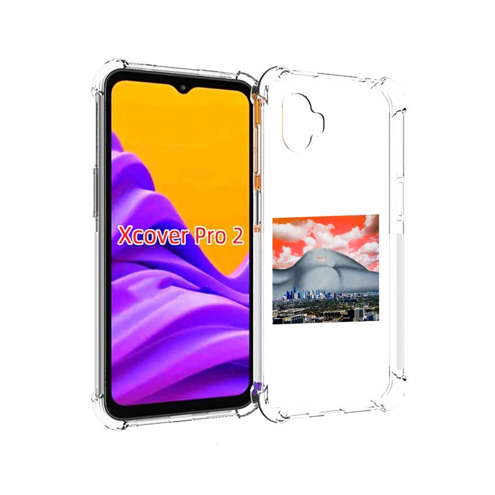 Чехол MyPads город с девушкой на фоне для Samsung Galaxy Xcover Pro 2