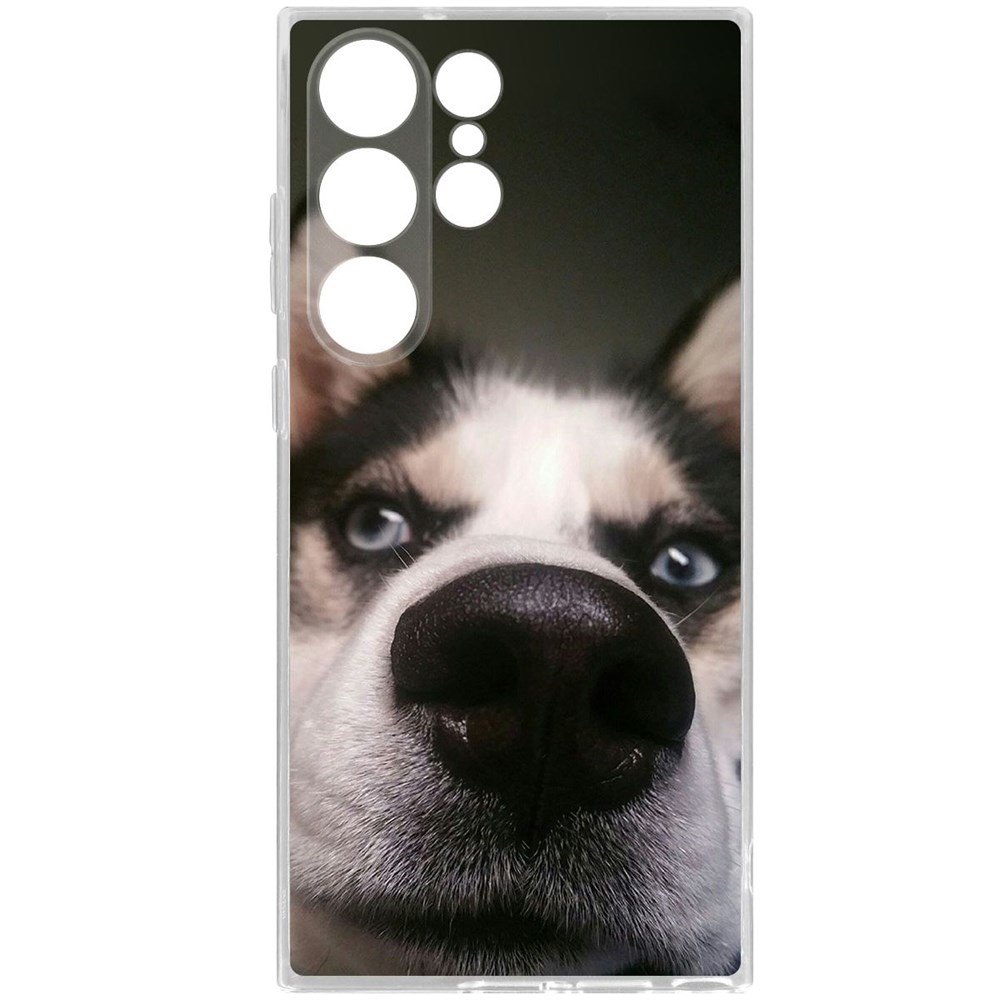 

Чехол-накладка Krutoff Clear Case Нос для Samsung Galaxy S23 Ultra, Прозрачный