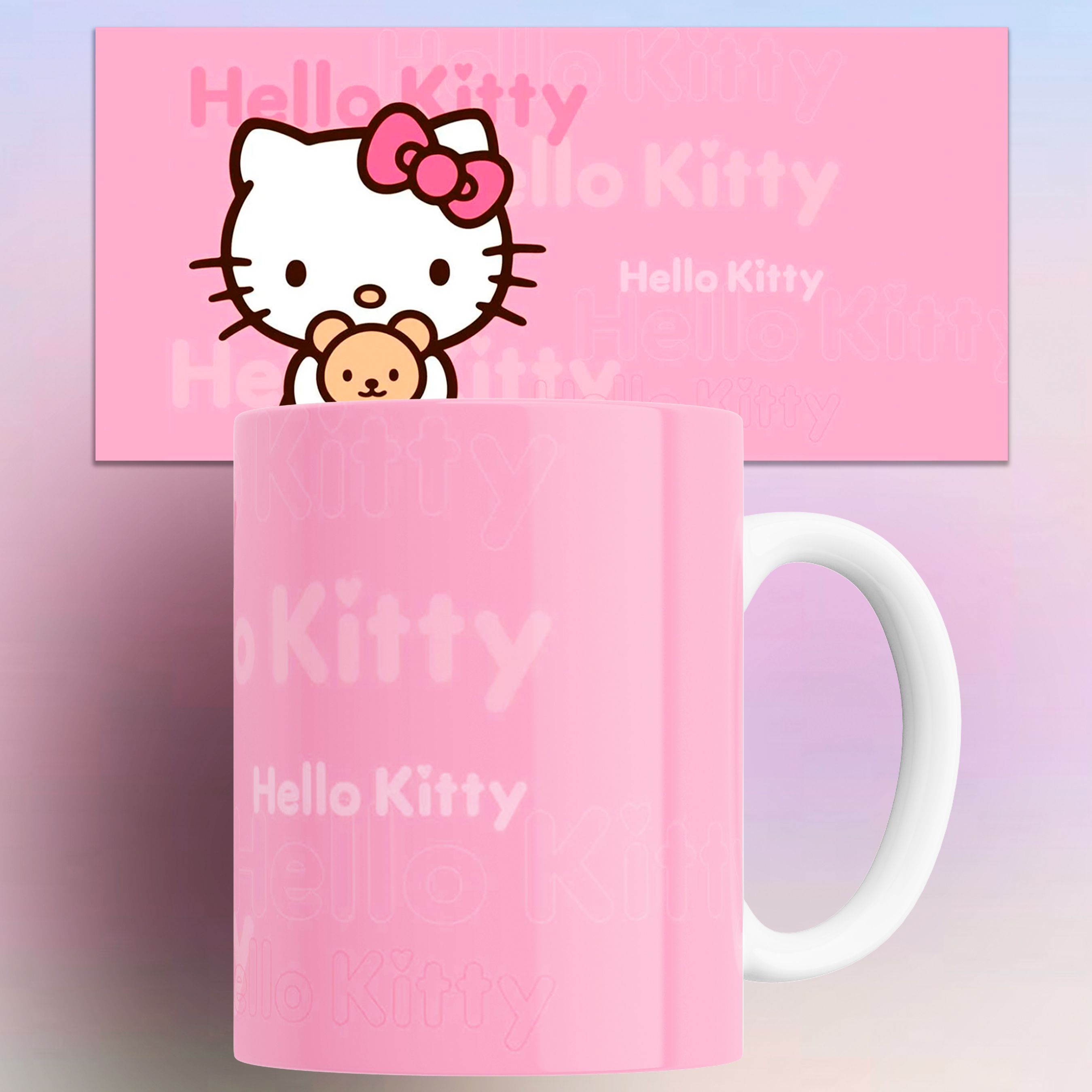 

Кружка Хэллоу Китти Куроми Hello Kitty Kuromi 330 мл, Хэллоу Китти Куроми Hello Kitty Kuromi