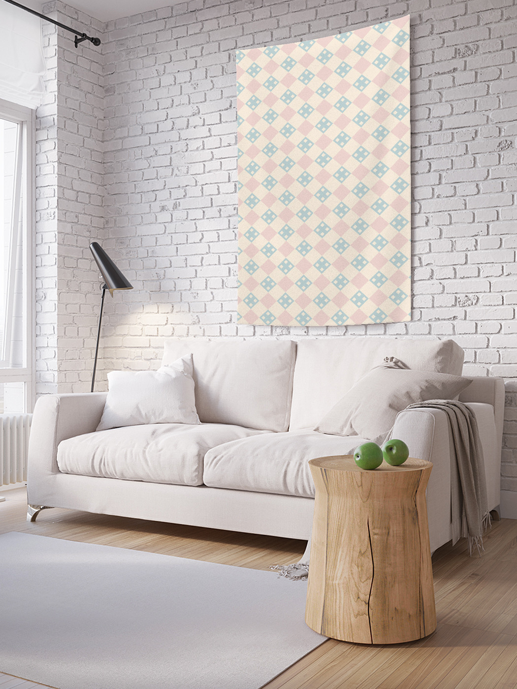 

Вертикальное фотопанно на стену JoyArty Решетчатые ромбы 150x200 см, Решетчатые ромбы