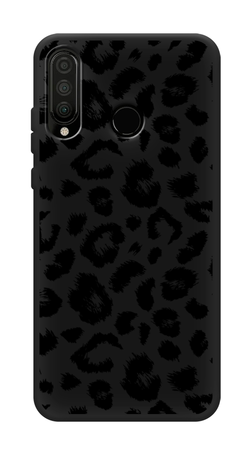 

Чехол Awog на Huawei P30 Lite "Окрас леопарда фон", Черный, 67952-1